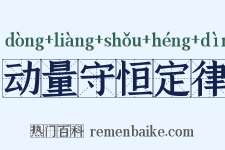 动量守恒定律是什么意思的图片